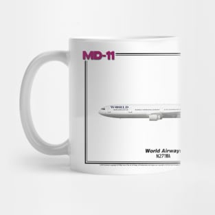 McDonnell Douglas MD-11 - World Airways (Art Print) Mug